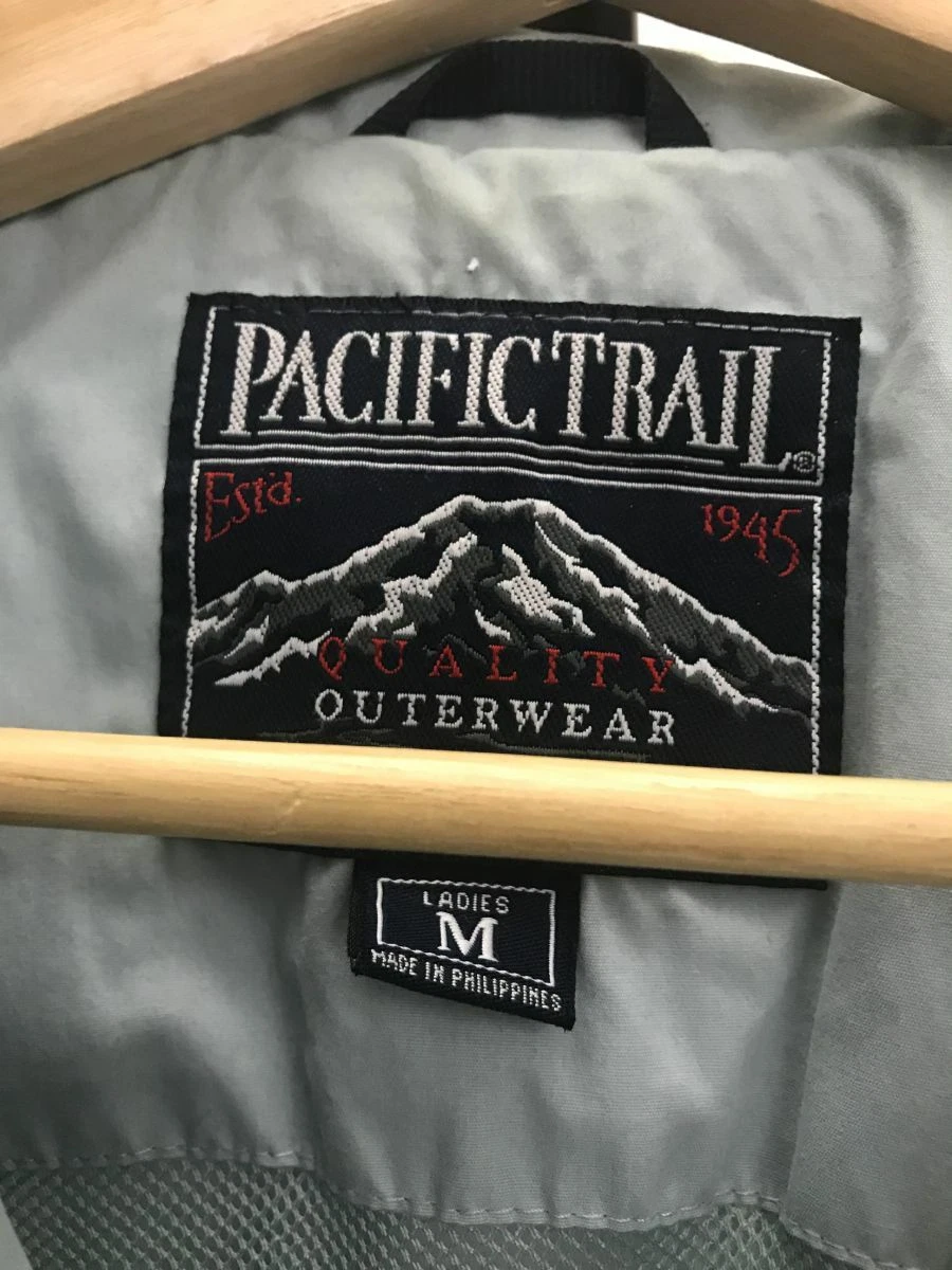Pacific Trail Winter Jacket Coat Woman Ladies gray light blue size Medium M EUC