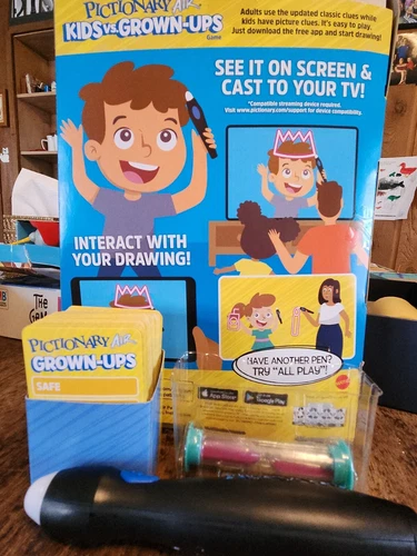 Mattel Games Pictionary Air Kids vs Grown-Ups Family Drawing Game 