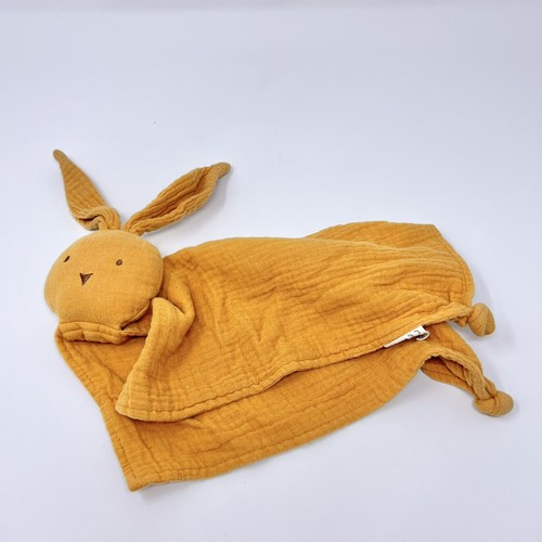 Cotton Whimsey Sage Green Bunny Baby Blanket Security Lovey - Picture 4 of 7