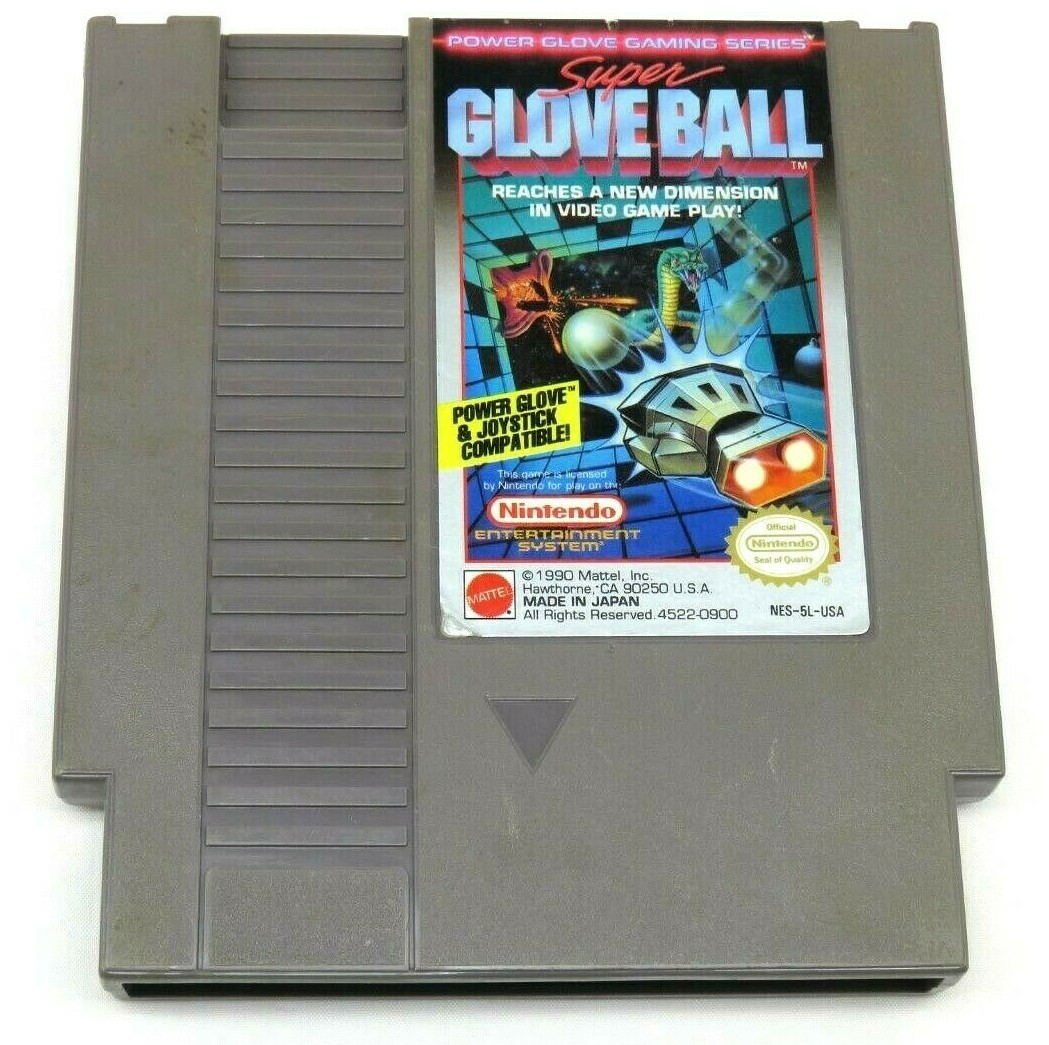 Super Glove Ball (NES, 1990) By Mattel (Cartridge Only) NTSC UK