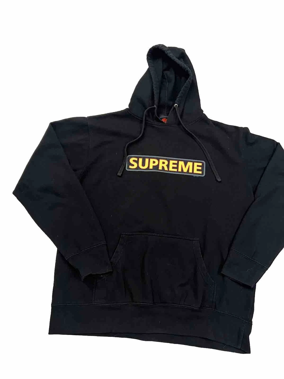 Sweat shirt à capuche Powell Peralta Supreme Skateboards noir taille grande battage médiatique og