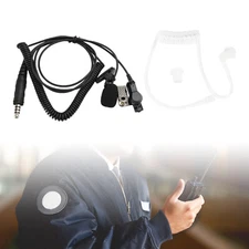 7.1-A3 Single listening Transparent Air Tube Earphone In-ear 7.1mm Headset Mic U