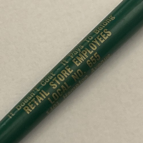 Vintage Kugelschreiber Einzelhandelsgeschäft Mitarbeiter Union Local 655 St. Louis Missouri