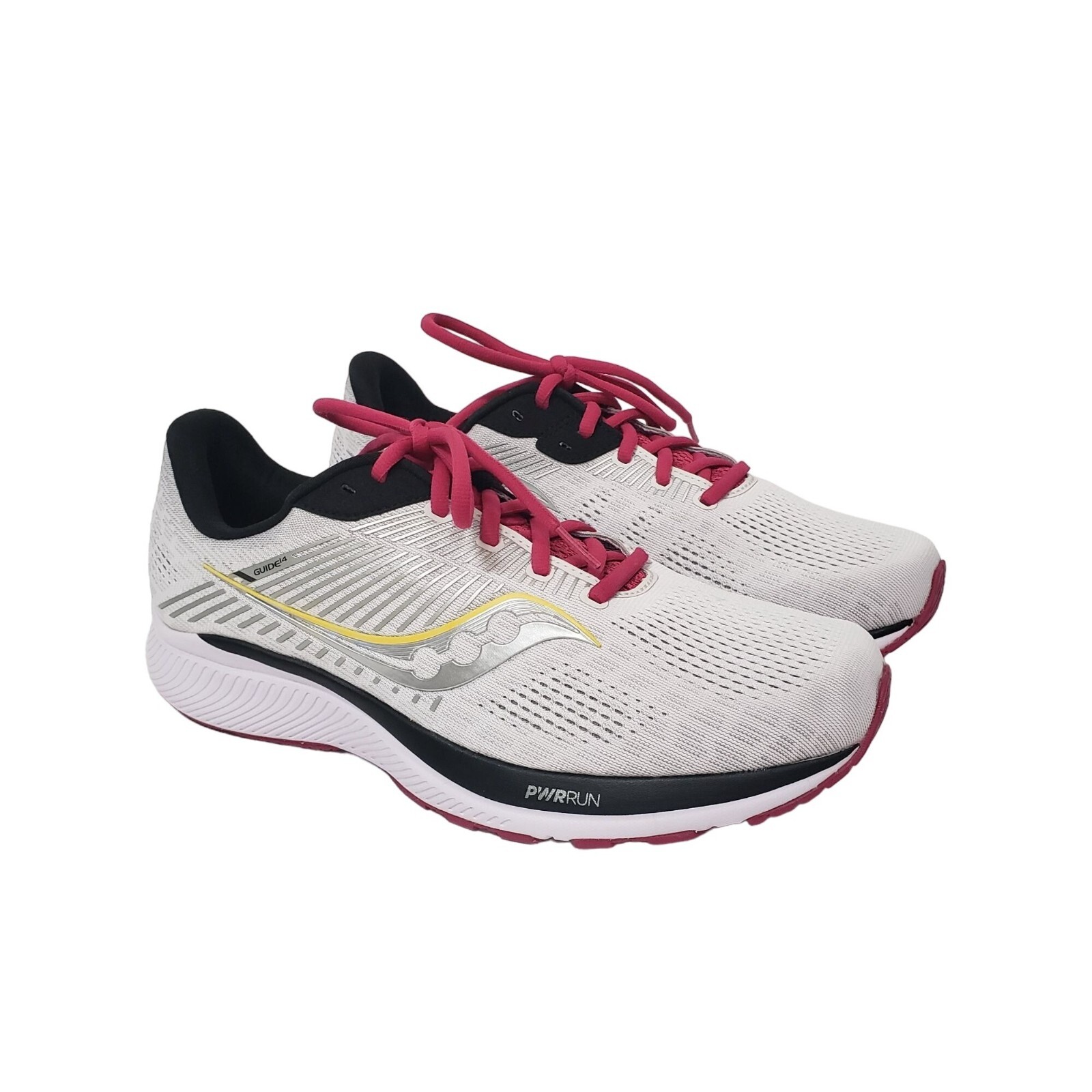 Saucony Women's Guide 14 Running Shoe in Alloy/Cherry - Size 11 WIDE thumbnail 2