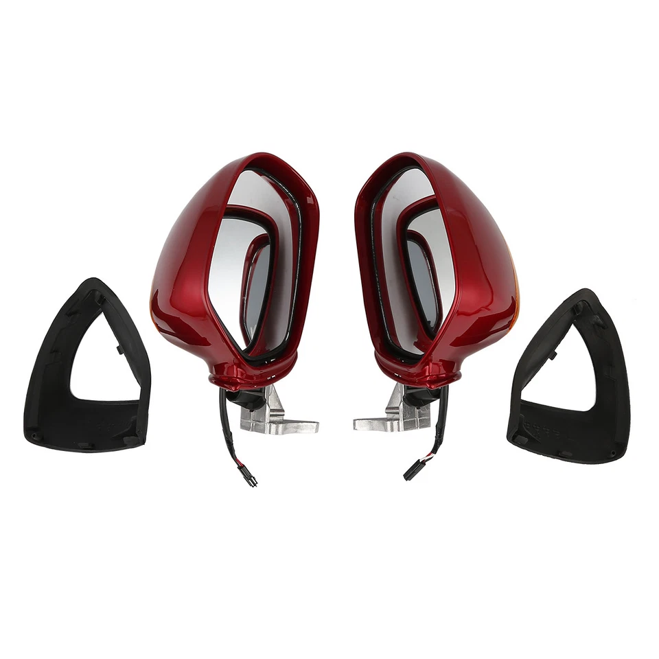 Espejo retrovisor rojo púrpura señal de giro apto para Honda Goldwing GL1800 01-17 16 Foto 3 de 4