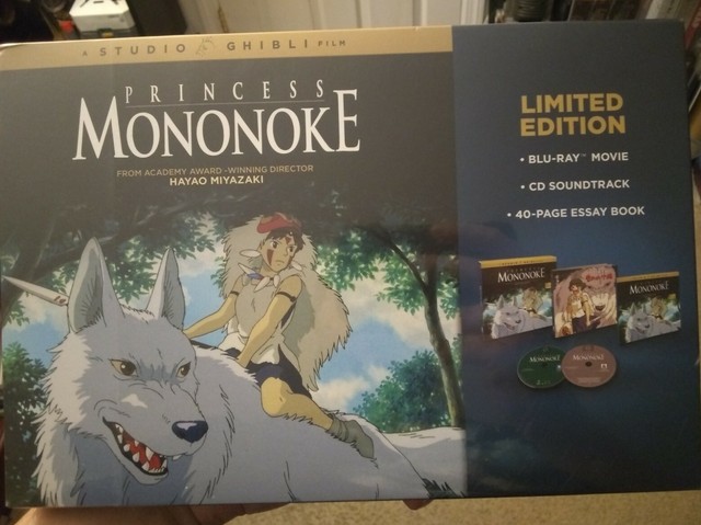 Princess Mononoke Blu-ray CD Book Collector's Edition Studio Ghibli for