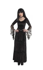 Gothic Temptress Costume Halloween Fancy Dress Jr Med 7-9