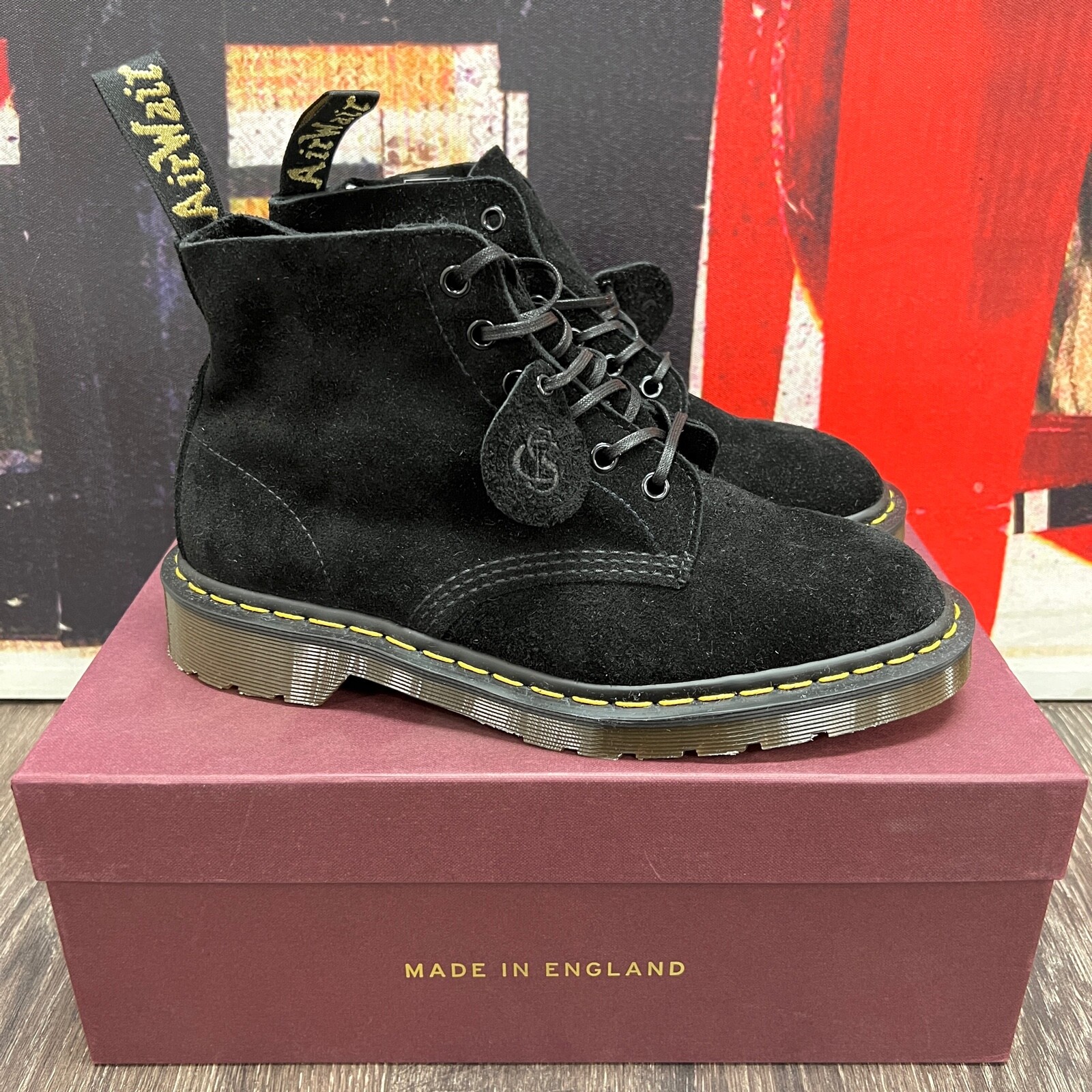 101 suede shearling lined boots dr martens