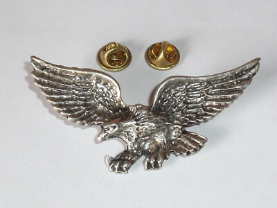 Anstecker Pins Brosche Anstecknadel Adler altsilber 