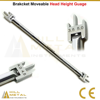 Dental Bracket Movable Head Height Gauge Adjustable Orthodontic Instruments CE