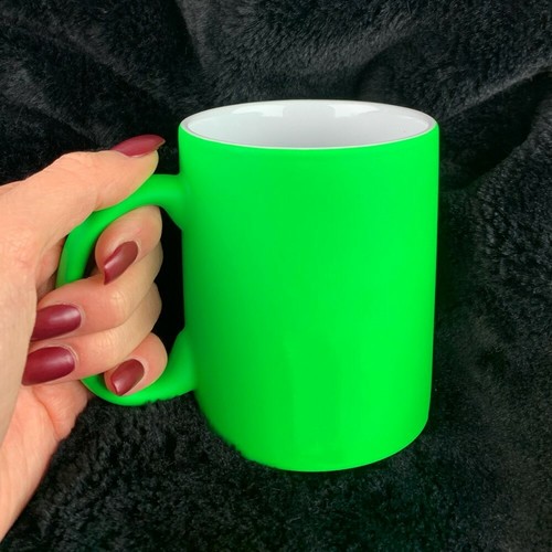 4 tazas de té o café de cerámica fluorescente brillante de neón grande de 310 ml totalmente nuevas - Imagen 30 de 31
