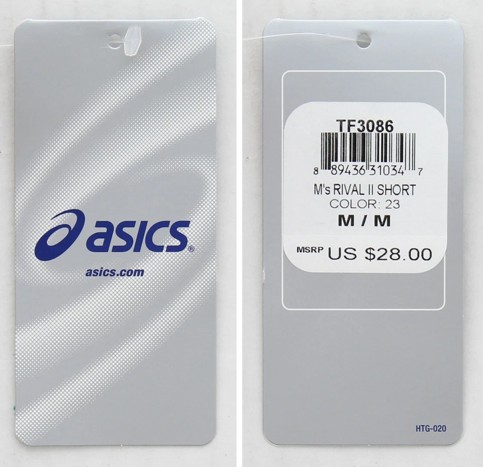 Pantalones Cortos de Correr ASICS Rival II para Niños o Hombres Ligeros Forrados Cortos TF3086 $28 Foto 2 de 4