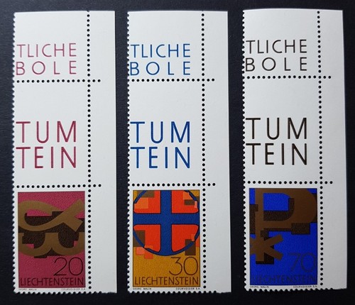 Liechtenstein: Christian Symbols; complete unmounted mint set