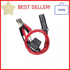 SPARKING 1.5FT 12V Battery Alligator Clip to SAE 2Pin Quick Disconnect Cable SAE