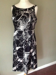 monsoon black and white dress