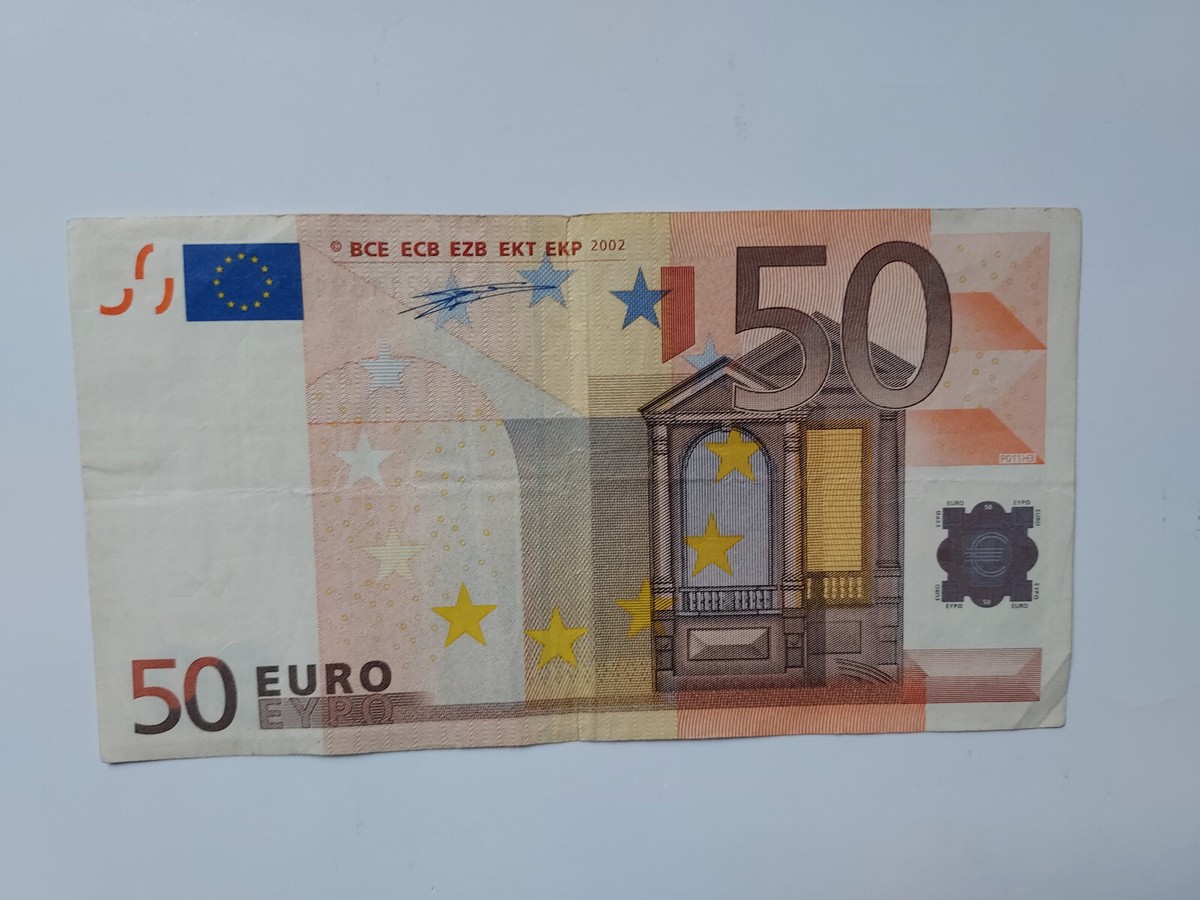 Europe 50 Euro 2002 - Willem F Duisenberg - Fine F Condition Banknote X  Series € | eBay UK