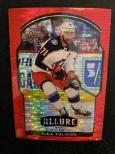 20-21 UD Allure Hockey Red Rainbow Parallel 51 Nick Foligno