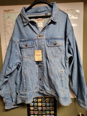 Wrangler Rugged Wear Men's Size 3X Denim Trucker Jacket