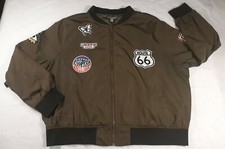 Casting LA Youth Nylon Bomber Jacket Green Full Zip Route 66 State Champions 3XL