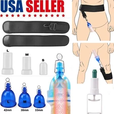 Wearable Vacuum Cup Male Penis Stretcher Extender Cup Belt Hanger Enlargement