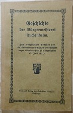 Geschichte Cuchenheim 1921 Band 1 Schützen 5...