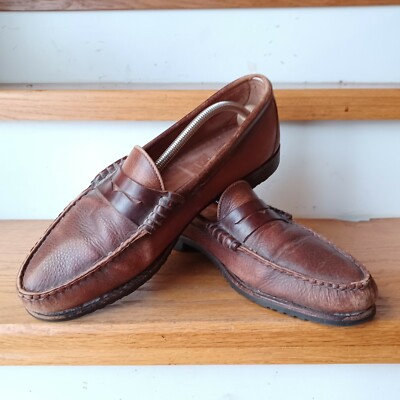 Allen Edmonds Holton Loafers Mens Size 10 Brown Leather Penny Dress Shoes NICE! Allen Edmonds Holton Penny Loafer Dress Shoe Mens Sz  main image 4