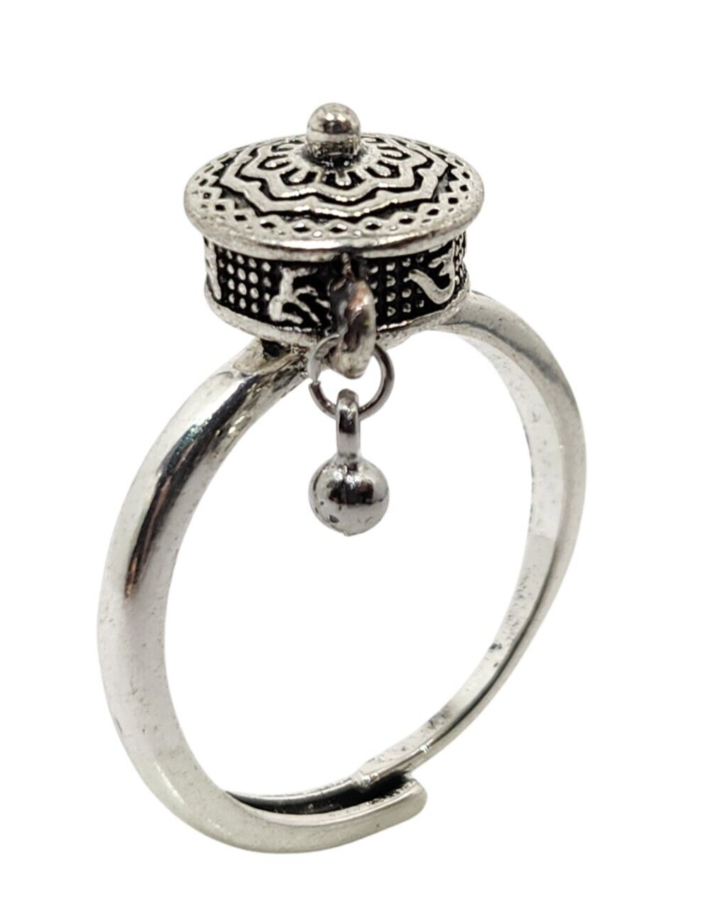 Spinning Anxiety Ring Lotus Flower Spinning Fidget Ring Buddhist Adjustable Gift