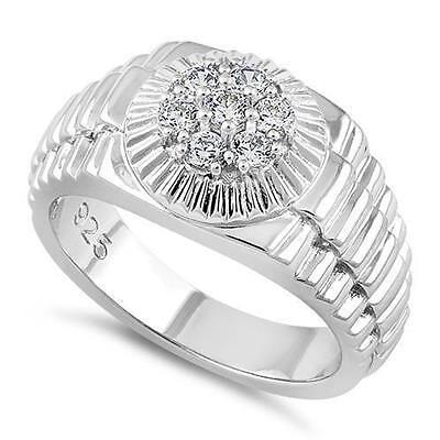 ROLEX シルバーリング　サイズ20号 925 STERLING SILVER MEN'S ROLEX BAND CZ RING SIZE 9 | eBay