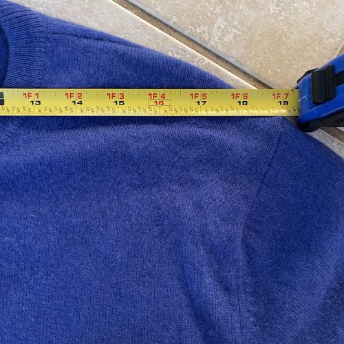 THE MEN'S STORE Bloomingdale’s 100% Cashmere Crewneck Sweater Blue Size XL - Picture 5 of 8
