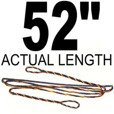 52" ACTUAL INCH LENGTH FLEMISH Recurve Bow String BOWSTRING B-50 DACRON BRN/YELL