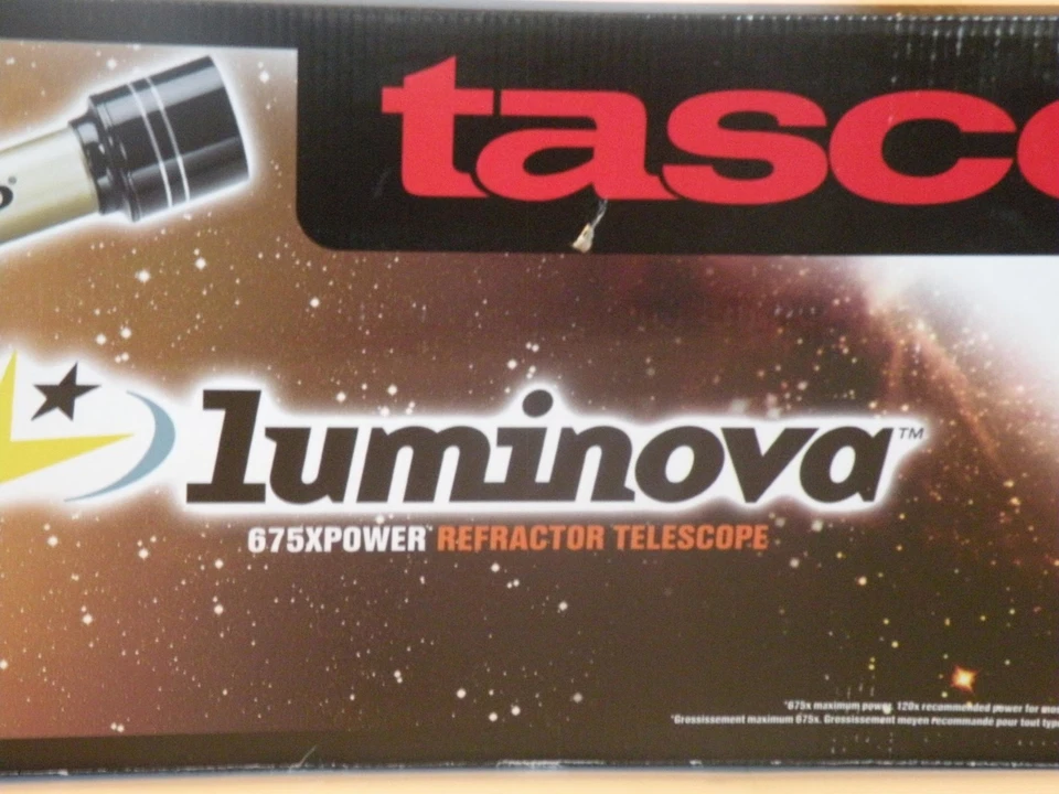 Tasco Luminova 675X Power Refractor Telescope New Never Used - Image 3 of 4