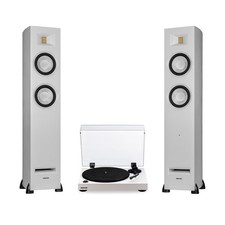Fluance RT81 Vinyl Turntable Record Player and Ri91 Powered Tower Speakers
