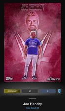 WWE Topps Slam Color Splash DIGITAL Joe Hendry Legendary Red 5 CC