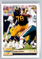 1992 Upper Deck #536 Jackie Slater Los Angeles Rams