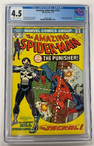 Amazing Spider-Man #129 CGC 4.5 Marvel Key 1st Appearance of the Punisher 1974