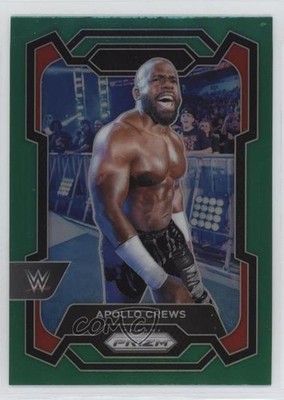 2024 Panini Prizm WWE Green Prizm Apollo Crews #168 0i4k