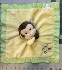 GARANIMALS Lovey Yellow Monkey My Best Friend Plush Toy Security Blanket