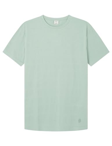 Herren T-Shirt Springfield Reconsider S/S Piquet Oxford GrüN M Gestreift-image