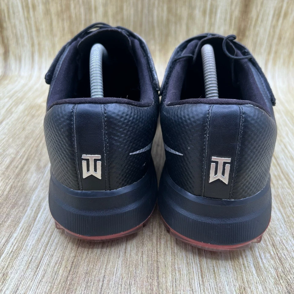 Tênis de golfe Nike TW '17 Tiger Woods 'preto' masculino tamanho 10.5 Spikes 880955-001 - Imagem 4 de 4