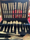 81 Ounces Wallace Sterling Silver Set Federal Pattern Original Nathan Chest