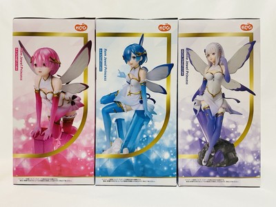 Re Zero Round One Limited Jewel Princess 1/7 scale Rem Ram Emilia