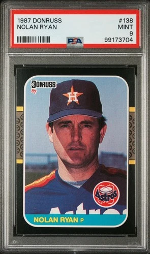 1987 Donruss Nolan Ryan #138 PSA 9 Mint HOF Houston Astros