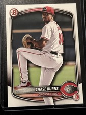 Topps 2025 Bowman Prospects Chase Burns Rookie #BP-122 Cincinnati Reds MLB Card. rookie card picture