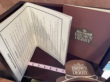 Vintage Menu WDW MGM Hollywood Studio Brown Derby Menu, Beverage & Recipe card Vintage Menu WDW MGM Hollywood Studio Brown Derby Menu, Beverage & Recipe card