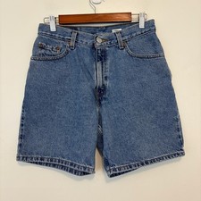 Vintage Levis 550 Relaxed Fit Denim Shorts Womens 8