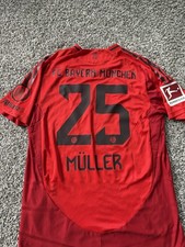 Adidas 2024/2025 Heatrdy Bayern Munich Munchen Home Authentic Jersey Sz l Muller