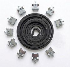 Kitchen Sink Fixing Kit 10 Metal Clips 3 Meter Foam Seal Tape Repair