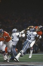 Super Bowl XII Dallas Cowboys Thomas Hollywood Henderson in action- Old Photo