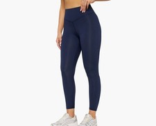 Fabletics Women's Oasis Pureluxe Legging With Pockets, Navy, Large