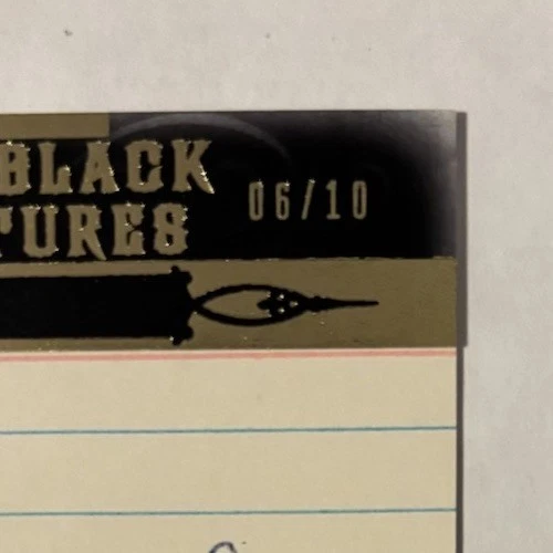 Eddie Rommel 2011 SP Legendary Cuts Auto Black Cut Signatures Autograph #’D 6/10 - Image 2 of 3